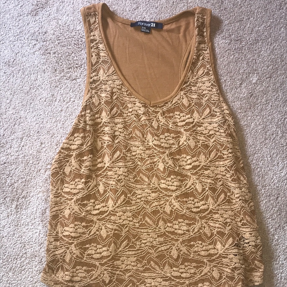 Gold, Forever 21 Tank Top